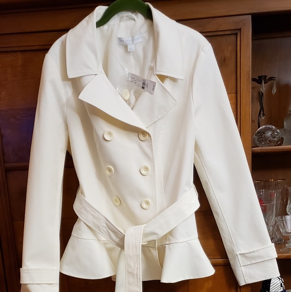 New York & Company Jackets & Blazers - NY&C Long Sleeve Cream Jacket Size Large NWT